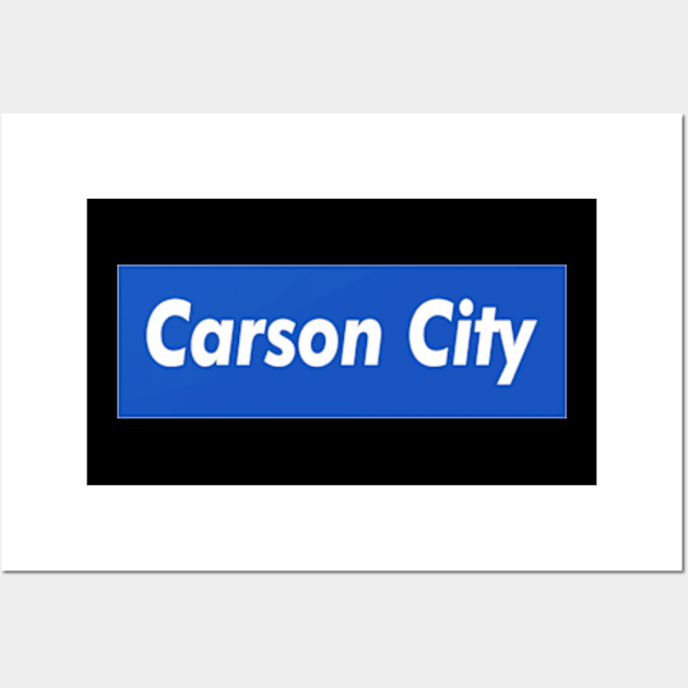 Carson City Box Logo Wall Art by ART BY IIPRATMO